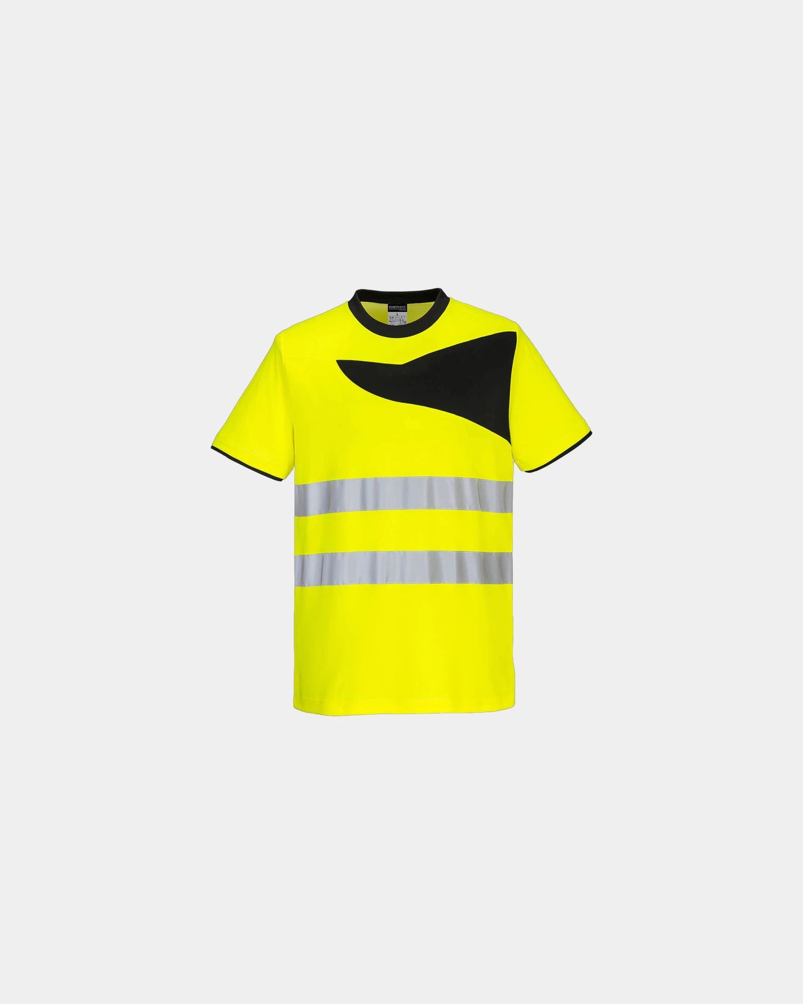 Custom high-visibility T-shirt for businesses - Yellow-Black